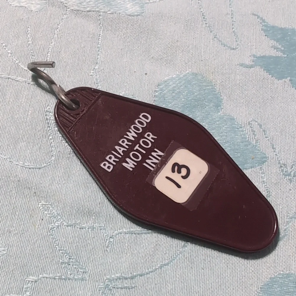 Vintage Motel Key Fob from Briarwood Motor Inn Lincoln Maine